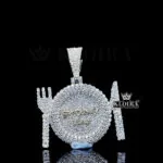 Plate Crown Jewel Pendant