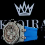 Royal Oak AP Moissanite Watch Left Side View