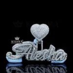 Shimmering Heart Name Pendant