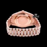 VVS Clarity Moissanite Rolex Watch Caseback View