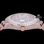 VVS Clarity Moissanite Rolex Watch Crown View