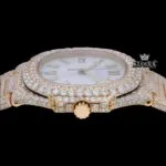 Womens Moissanite Patek Philippe Watch Crown View