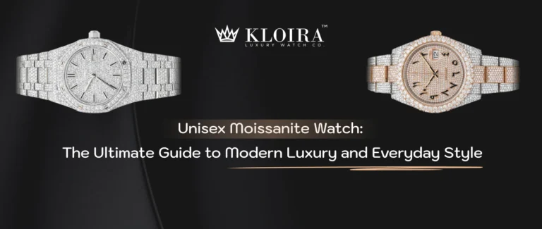 unisex moissanite watch guide featuring modern luxury and everyday style
